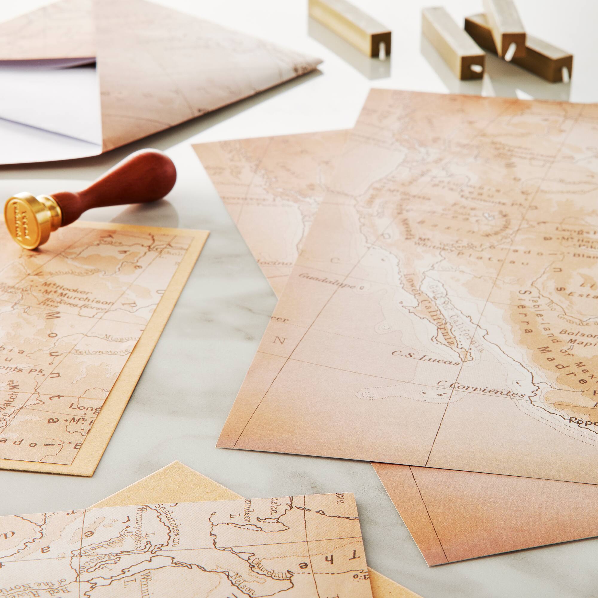 Weathered Map Scrapbook Paper by Recollections®, 12" x 12"